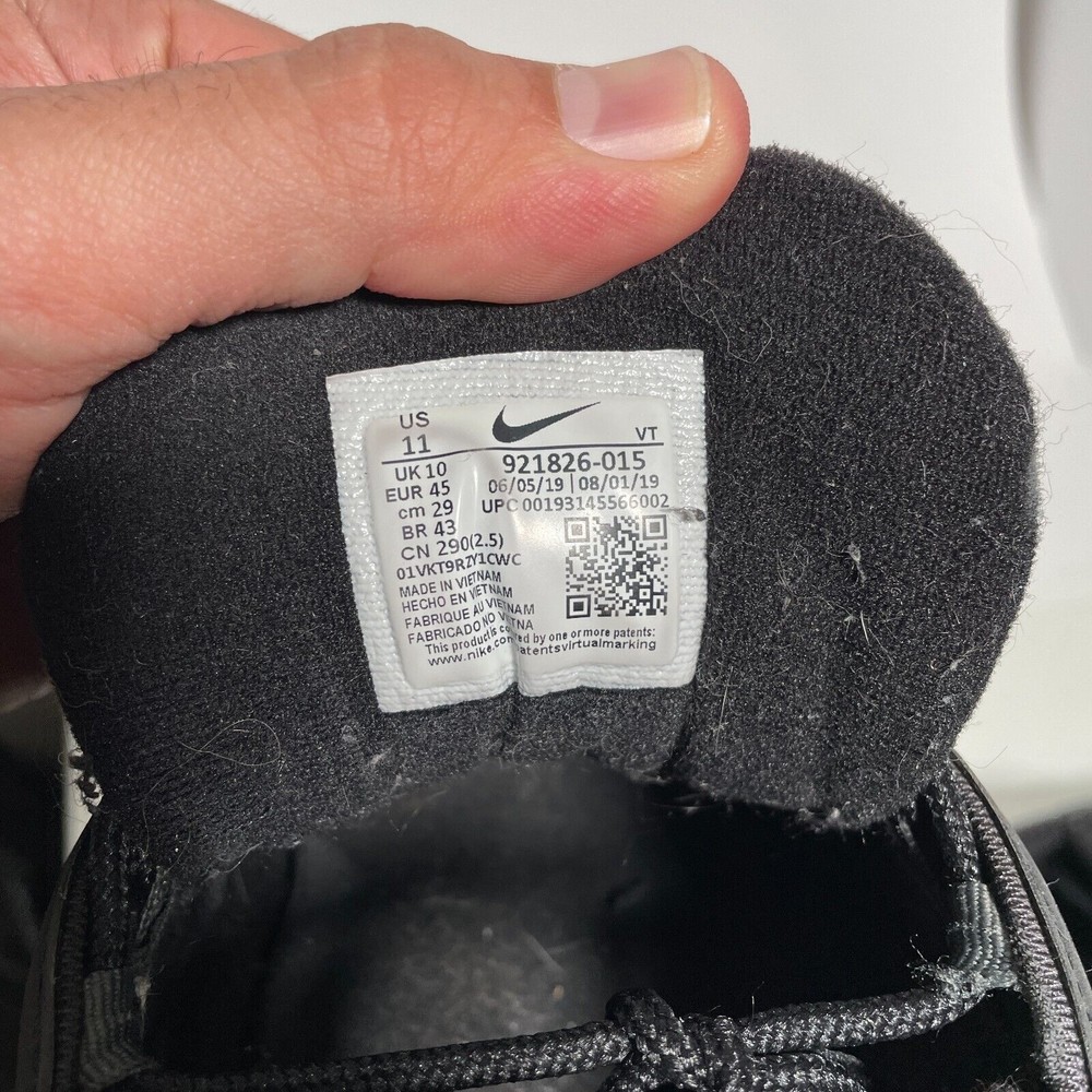 Nike Air Max 97 Triple Black White Anthracite Sneakers 921826-015 Mens Size 11 - Picture 8 of 12